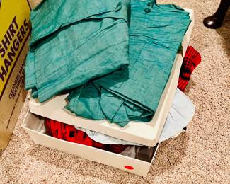 Vintage Girl Scout uniform and baby clothes 