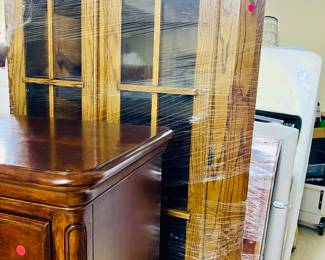 Oak corner cabinet 