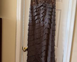 Women's Adrianna Papell Maxi Satin Dress Size 10