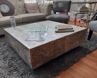 Z Gallerie Timber Reclaimed Wood Square Coffee Table (44"W x 44"D x 14-1/2"H)