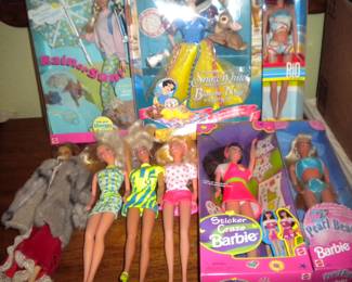 Vintage Barbie dolls