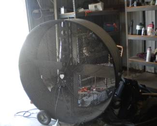 Barrel industrial fan