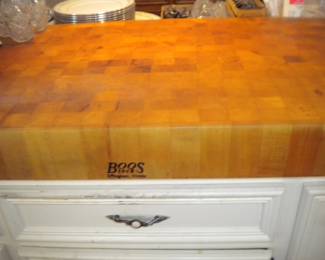 Boos 2'x4' 4" drop in butcher block