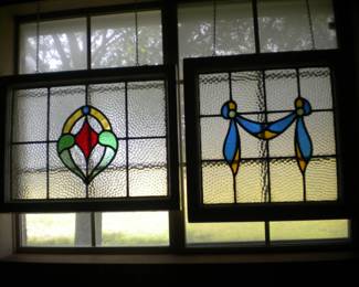 Stained glass pieces