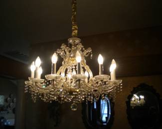 Beautiful glass chandelier