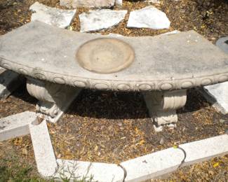 Concrete bench