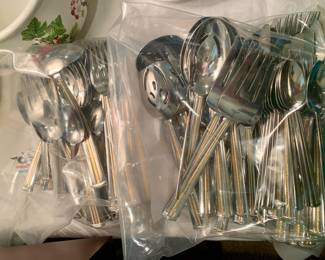 Reed and Barton flatware and serving pieces--two sets of ten