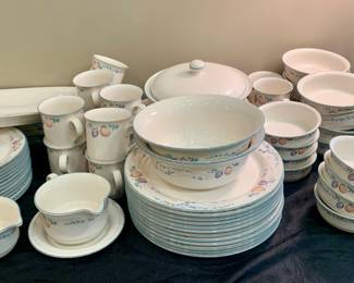 large set of unused Lenox Country Cottage Orchard dinnerware