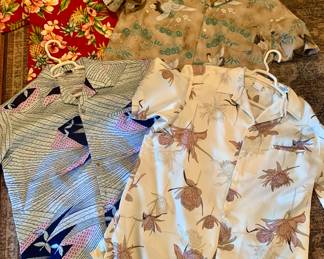 1960s-1970s extra large authentic Hawaiian shirts.