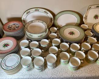 Fitz and Floyd Christmas china--all unused