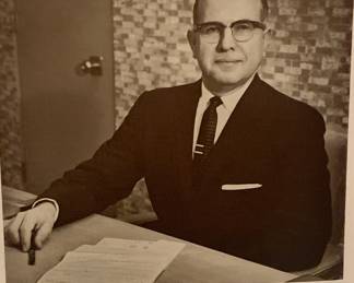 John Abdallas as he appears in the box listing successful Louisiana icons -book was published in 1950s and we have the book 