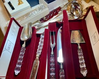 new in boxes Mikasa serving pieces