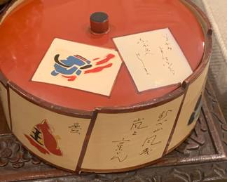 Very nice Japanese lacquer ware confectionary box-early