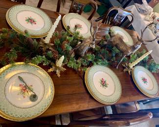 Fitz and Floyd Christmas dishes--some of dozens--all brand new