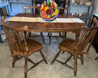 maple table and chairs