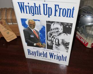 signied Rayfield Wright book