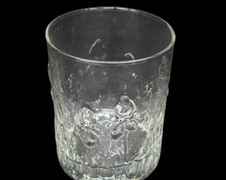 Libbey Raised Iris Lowball Glass