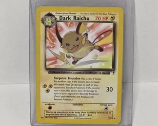 Dark Raichu Holo Pokémon Card