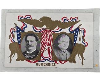 William Taft and James Sherman Campaign Postcard