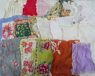 Vintage Floral Handkerchiefs