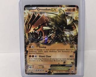 Pokemon Groudon EX Card Holo 54/108