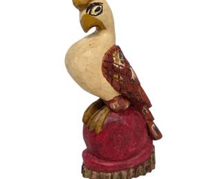 Hand-Carved Wooden Bird by Merry Whittler