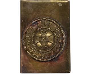 WWI German Iron Cross Matchbox Holder
