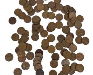 100 Wheat Pennies of Various Years