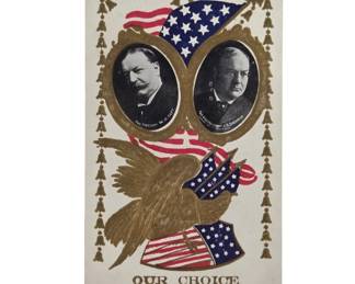Taft-Sherman Presidential Campaign Postcard