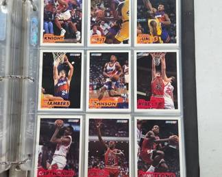 NBA Basketball Card Collection in Binder