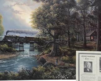 Jesse Barnes Signed Cherished Companions Train Sce