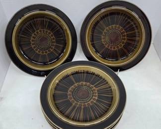 Arabia Finland Kosmos 6 Dinner Plates