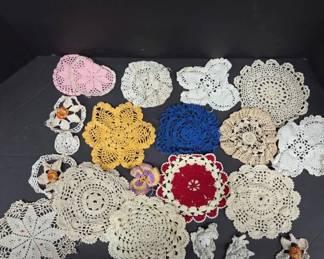 Hand-Crocheted Doilies and Decor