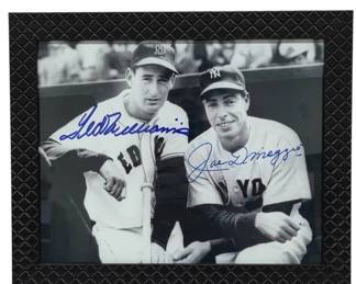 Signed Photo of Baseball DiMiggio & Williams