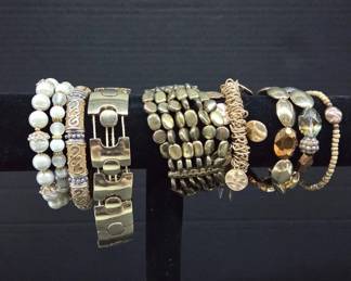 Gold-Tone and Bead Bracelet Assortment
