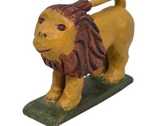 Hand-Carved Lion by Hotzman