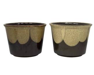 Japanese Brown Ceramic Planters