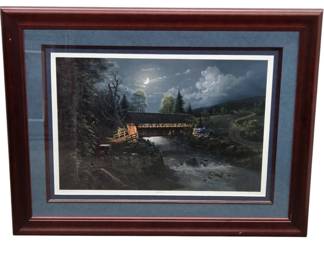 Jesse Barnes Signed ‘Bridge to the Past’ Framed Pr