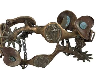 North & Judd Western Spur Set with Horse Motif