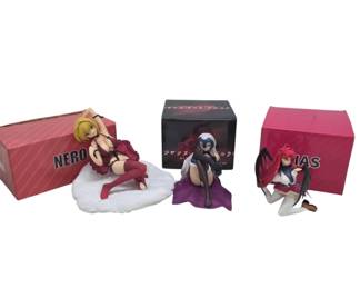 Anime Character Figurines With Boxes
