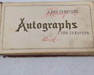 Late 19th-Century Autograph Album