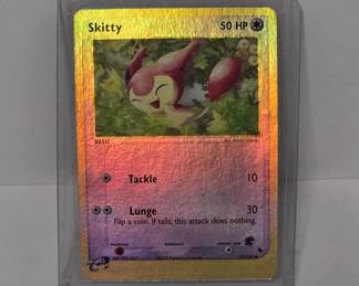 Pokemon Skitty Holographic Card