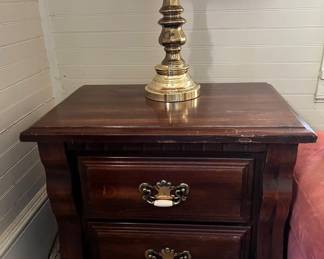 Nightstand and Lamp
