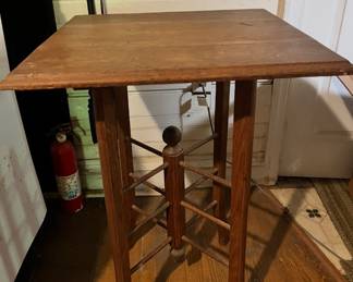 1890-1910 Parlor Table with Spindle Design