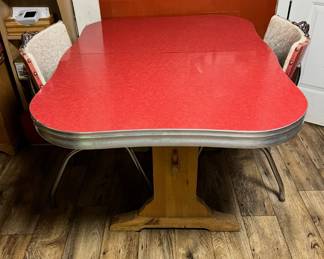Vintage 1950’s Table with Two Chairs