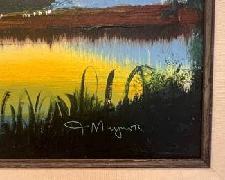 Florida Highwaymen Landscape Oil Painting by John Maynor