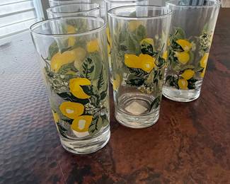 Set of 6 Royal Norfolk Lemon Tree Tumblers