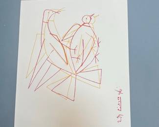 Abstract Bird Lithograph by Katsuhiro Otomo