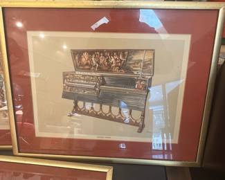 Double Spinet and Clavichord Prints by William Gibb