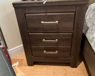 Juararo Dark Brown Two Drawer Nightstand by Signature Design by Ashley